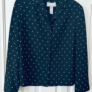 Liz Claiborne Black Polka Dot Jacket